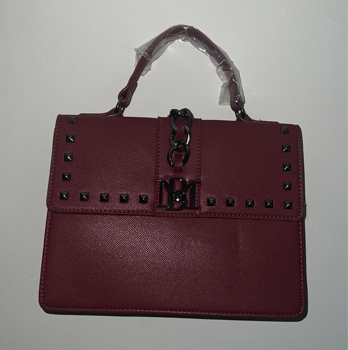 Badgley Mischka Leather Chain Handbag