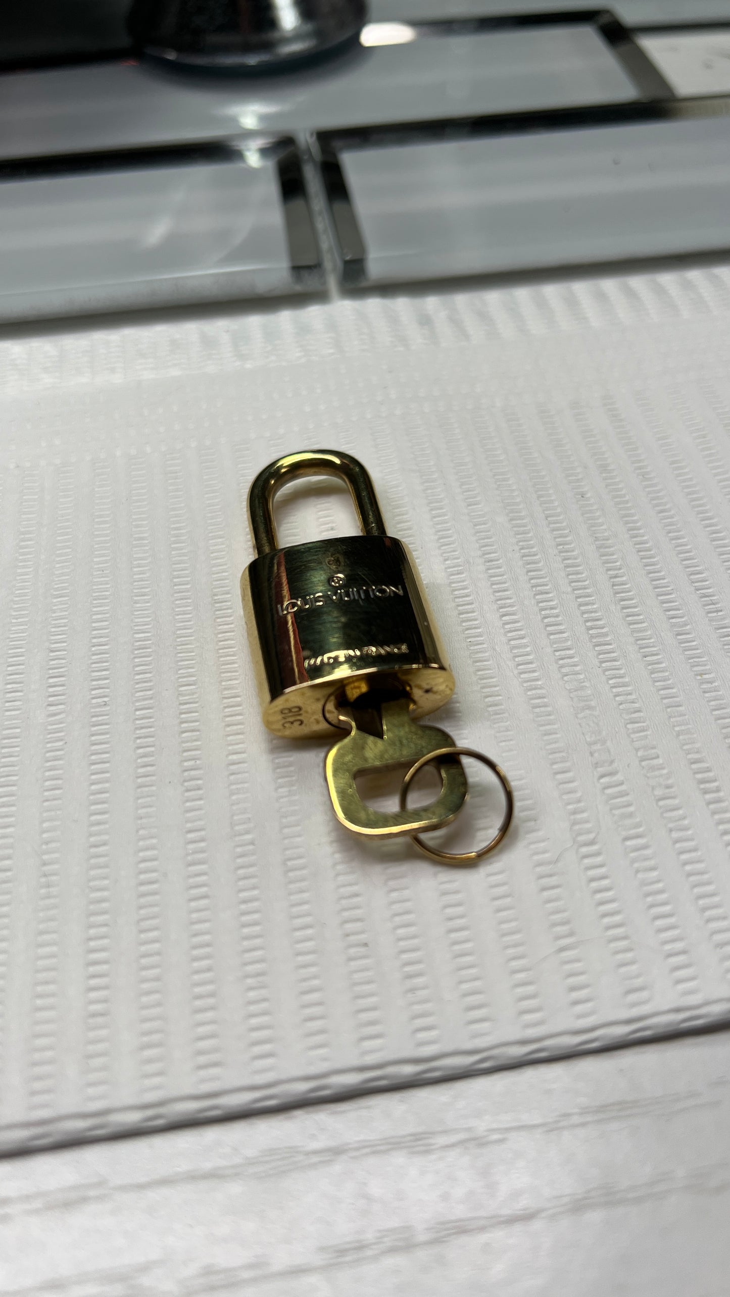 Louis Vuitton Lock and Key Charm